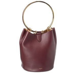 Alaïa Ring Large Leather Bucket Bag, Red